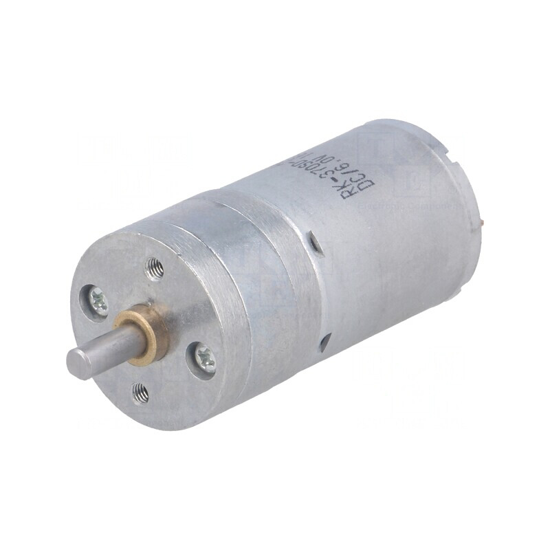 Motor DC 6V 6A cu transmisie și ax crestătură D | Electronic-mag.ro | Componente Electronice