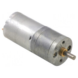 Motor DC cu Transmisie 6V 6A Ax Crestătură D 75:1 | Electronic-mag.ro | Componente Electronice