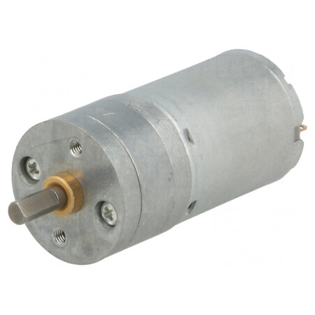 Motor DC cu Transmisie 12V 5,6A Ax Crestătură D | Electronic-mag.ro | Componente Electronice