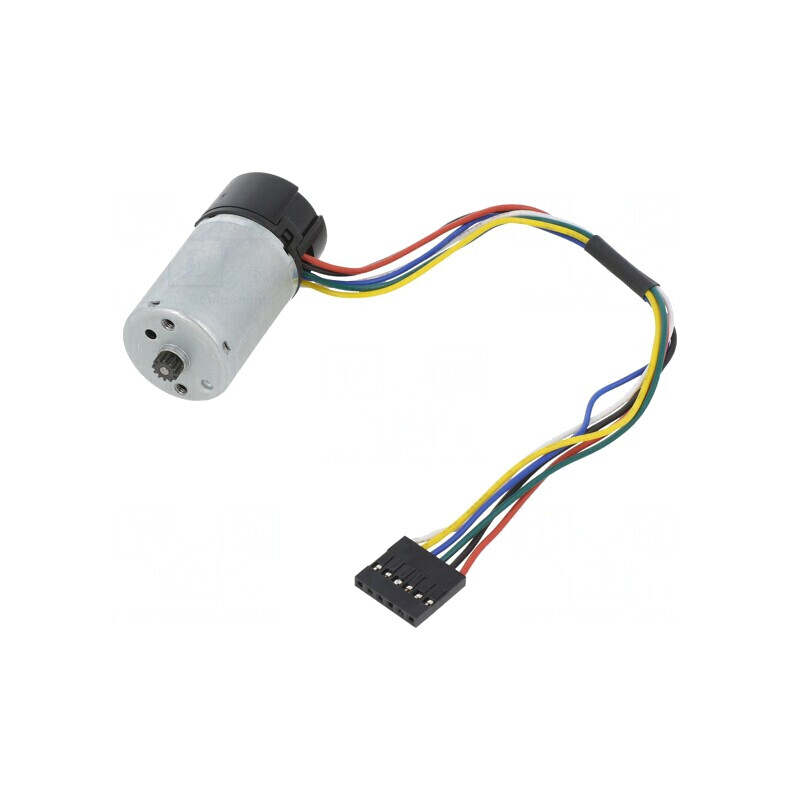 Motor DC 6V 2.4A cu Encoder 48 CPR și Reductor Metalic | Electronic-mag.ro | Componente Electronice