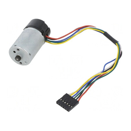 Motor DC 6V 2.4A cu Encoder 48 CPR și Reductor Metalic | Electronic-mag.ro | Componente Electronice