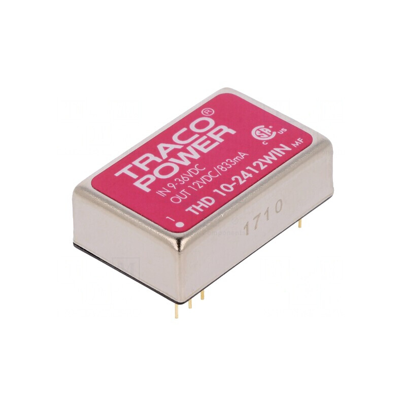 Convertor DC/DC 10W 9-36V la 12V 833mA DIP24 | Electronic-mag.ro | Componente Electronice