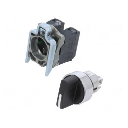 Comutator Rotativ 22mm Negru IP66 | Electronic-mag.ro | Componente Electronice