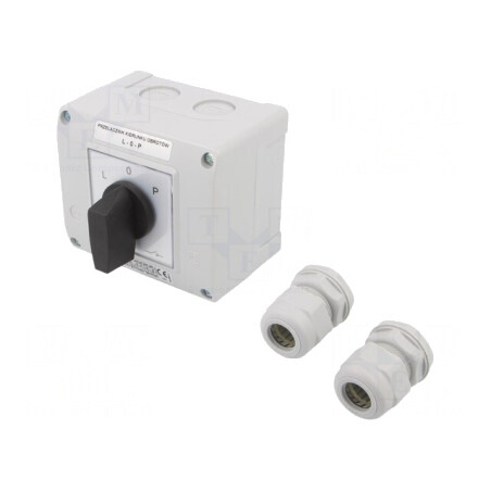 Comutator cu Came 3 Pozitii 25A 3 Poli IP65 | Electronic-mag.ro | Componente Electronice