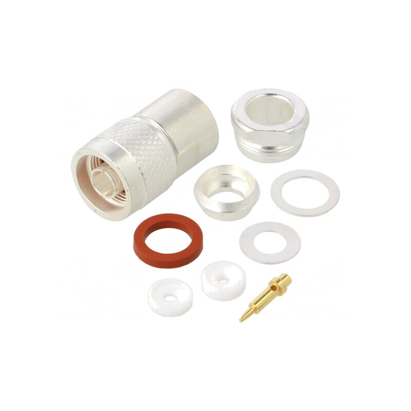 Mufă N Tată 50Ω PTFE Clamp | Electronic-mag.ro | Componente Electronice