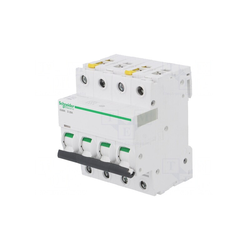 Întrerupător de Supracurent 25A 4 Poli 400VAC D | Electronic-mag.ro | Componente Electronice