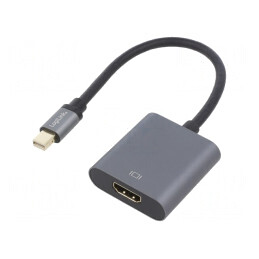 Adaptor DisplayPort la HDMI 0.15m Gri | Electronic-mag.ro | Componente Electronice