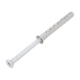 Plastic Anchor with Screw 8x60 Zinc-Plated Steel 8mm