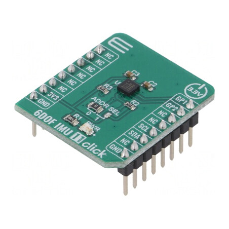 Senzor 6DOF IMU cu Accelerometru, Magnetometru și Termometru 11 Click | Electronic-mag.ro | Componente Electronice