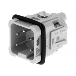 HDC Conector Inserturi Contact Tată 5 4 PE | Electronic-mag.ro | Componente Electronice