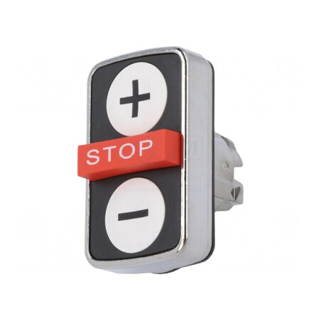 Comutator Triplu 22mm Negru/Roșu/Alb | Electronic-mag.ro | Componente Electronice