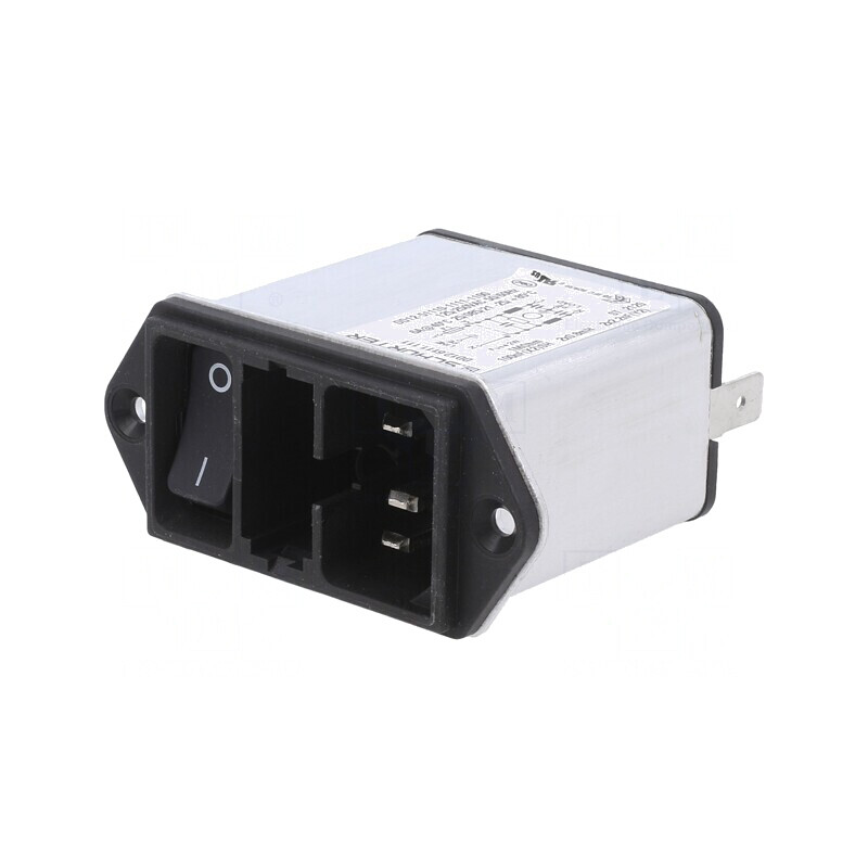 Conector alimentare AC soclu tată 6A 250VAC C14 ecranat | Electronic-mag.ro | Componente Electronice