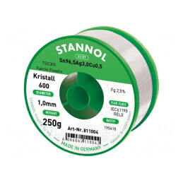 Sârmă de lipit fără plumb 1mm 250g bobină | Electronic-mag.ro | Componente Electronice