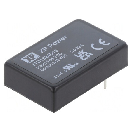Convertor DC/DC 15W 9-36V la 15V/-15V THT | Electronic-mag.ro | Componente Electronice