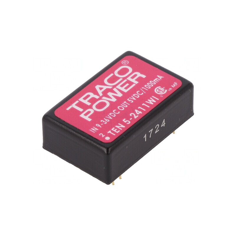 Convertor DC/DC 5W 9-36V la 5V 1000mA DIP24 | Electronic-mag.ro | Componente Electronice