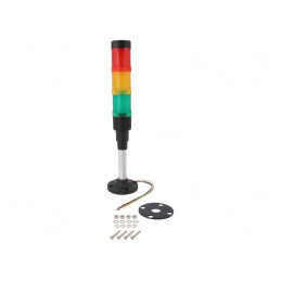 Coloană de semnalizare LED roșu galben verde 24V | Electronic-mag.ro | Componente Electronice