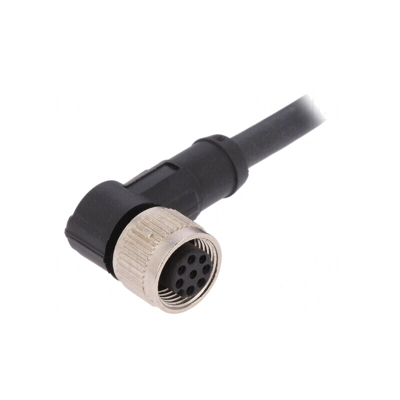 Cablu de conectare M12 PIN: 8 unghi 5m 30VAC 4A PUR | Electronic-mag.ro | Componente Electronice