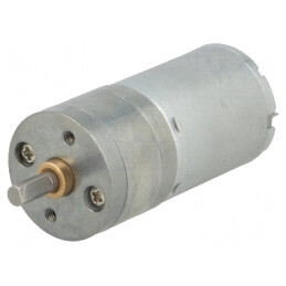Motor DC cu Transmisie 12V 1.1A Ax Crestătură D 20.4:1 | Electronic-mag.ro | Componente Electronice