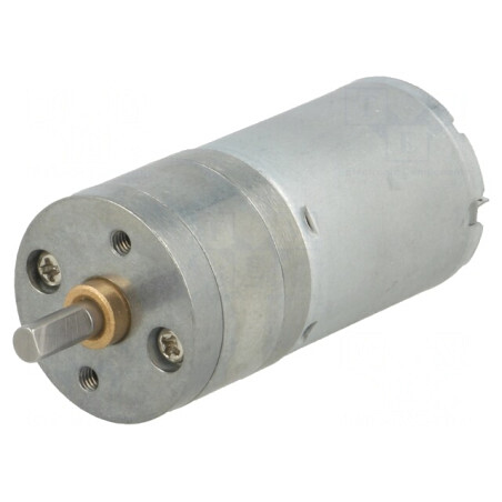 Motor DC cu Transmisie 12V 1.1A Ax Crestătură D 20.4:1 | Electronic-mag.ro | Componente Electronice