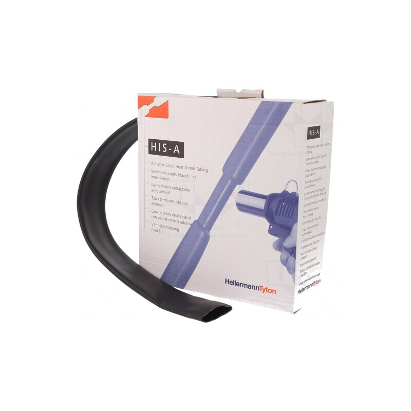 Manșon Termocontractabil cu Adeziv 3:1 24mm 3m Negru | Electronic-mag.ro | Componente Electronice