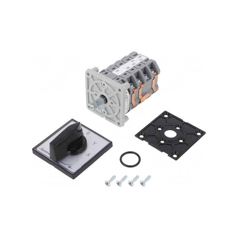 Comutator stea-triunghi 25A 3 poziții | Electronic-mag.ro | Componente Electronice