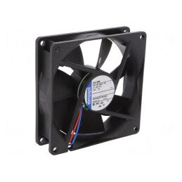 Ventilator DC axial 12V 92x92x25mm 72m3/h 28dBA cu bilă | Electronic-mag.ro | Componente Electronice