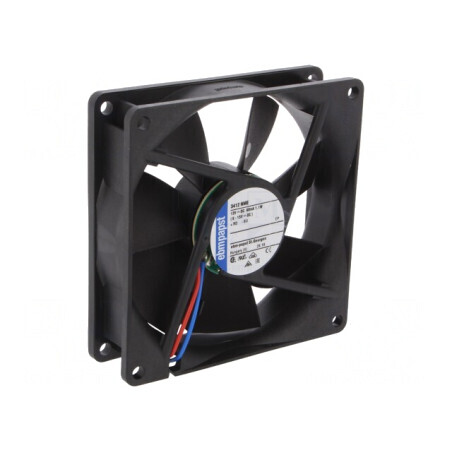 Ventilator DC axial 12V 92x92x25mm 72m3/h 28dBA cu bilă | Electronic-mag.ro | Componente Electronice