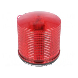 Semnalizator Luminos Lumină Flash Roșie 24VDC IP44 | Electronic-mag.ro | Componente Electronice