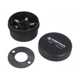 Bază Neagră pentru Semnalizatoare Ø70x26,5mm | Electronic-mag.ro | Componente Electronice