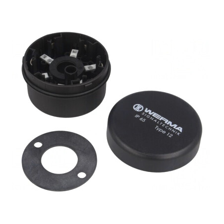 Bază Neagră pentru Semnalizatoare Ø70x26,5mm | Electronic-mag.ro | Componente Electronice