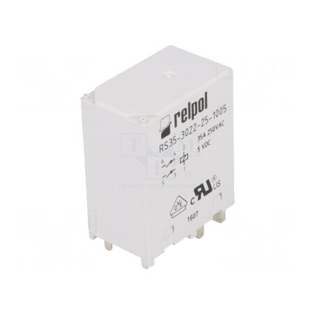 Releu electromagnetic DPST-NO 5VDC 35A RS35 | Electronic-mag.ro | Componente Electronice