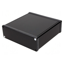 Carcasă aluminiu neagră 165x160x51mm | Electronic-mag.ro | Componente Electronice