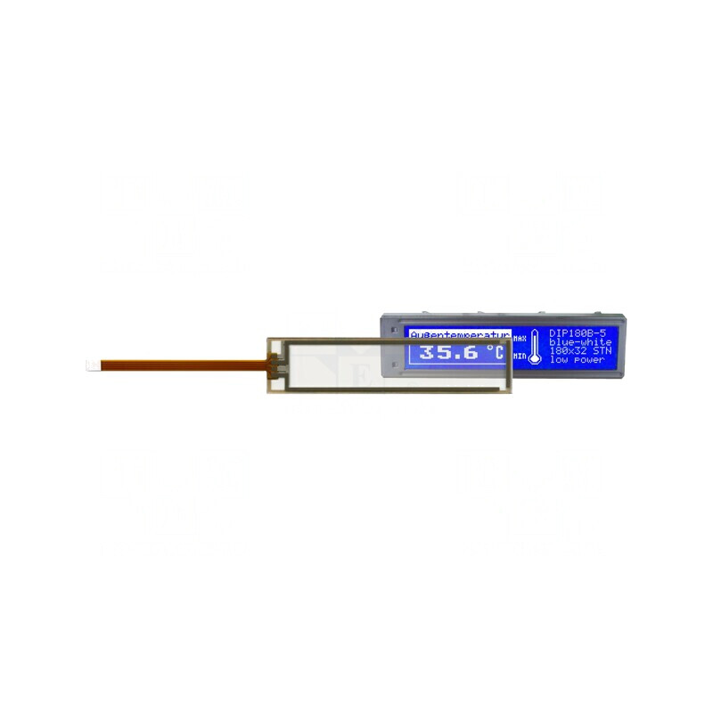 Afișaj LCD Grafic 180x32 Albastru 102x26.8mm | Electronic-mag.ro | Componente Electronice