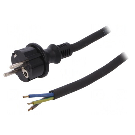 Cablu SCHUKO 10m Negru | Electronic-mag.ro | Componente Electronice