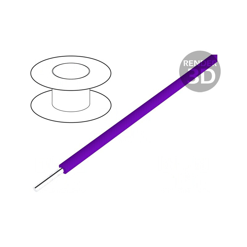 Cablu Cupru HookUp Wire 16AWG PVC Violet 30,5m | Electronic-mag.ro | Componente Electronice Cablu Cupru HookUp Wire 16AWG PVC Violet 30,5m | Electronic-mag.ro | Componente Electronice