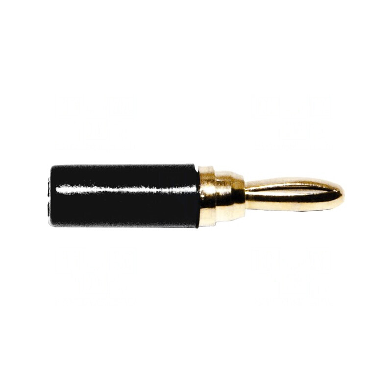 Conector banană 3mm negru 1kVDC 5A lipit | Electronic-mag.ro | Componente Electronice