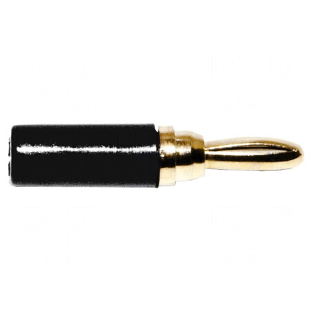 Conector banană 3mm negru 1kVDC 5A lipit | Electronic-mag.ro | Componente Electronice