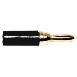 Conector banană 3mm negru 1kVDC 5A lipit | Electronic-mag.ro | Componente Electronice