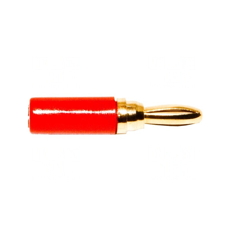 Conector banană 3mm mufă roșie 1kVDC 5A