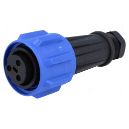 Mufă Circulară Mamă 3 PIN Filet Interior PX0911/03/S | Electronic-mag.ro | Componente Electronice