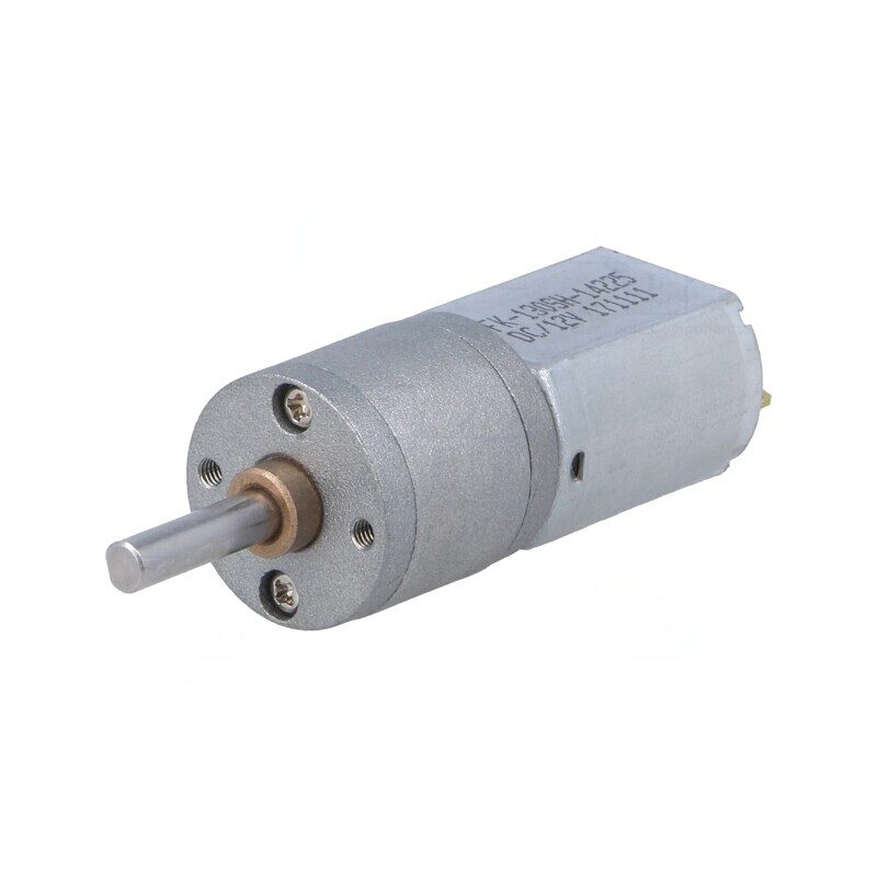 Motor DC cu Transmisie 12V 1.6A 57 RPM Ax Crestătură D | Electronic-mag.ro | Componente Electronice