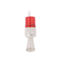 Semnalizator Luminos și Acustic 24VDC LED Roșie IP54 | Electronic-mag.ro | Componente Electronice