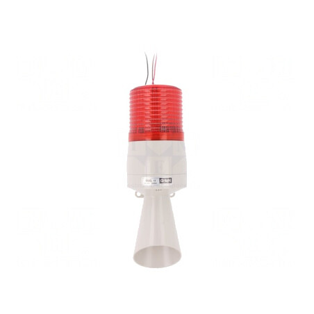 Semnalizator Luminos și Acustic 24VDC LED Roșie IP54 | Electronic-mag.ro | Componente Electronice