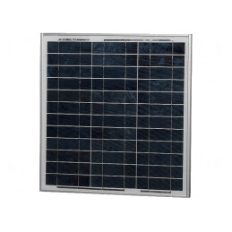 Celulă fotovoltaică | siliciu policristalin | 680x353x25mm | 30W | MWG-30