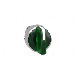 Comutator Rotativ cu LED Verde 22mm IP66 3 Poziții | Electronic-mag.ro | Componente Electronice