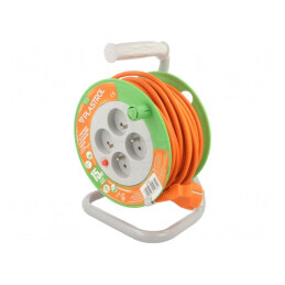 Prelungitor Alimentare 4 Prize PVC Portocaliu 3x1mm2 | Electronic-mag.ro | Componente Electronice