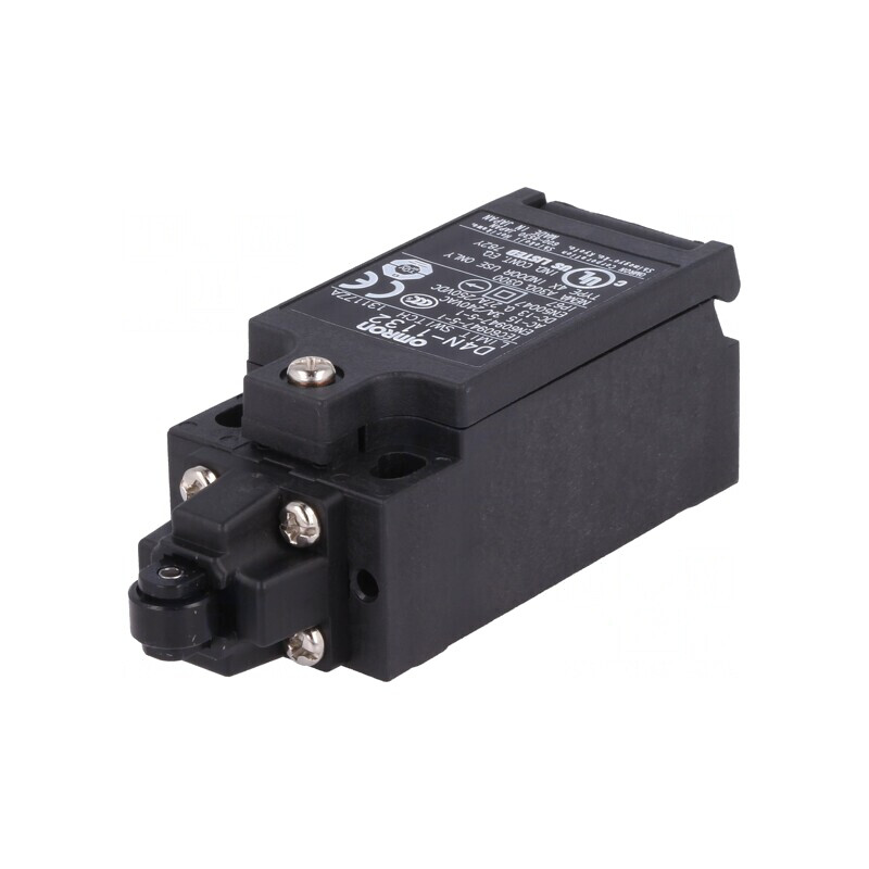 Limitator cursă rolă plastic Ø9,5mm NO NC 10A | Electronic-mag.ro | Componente Electronice