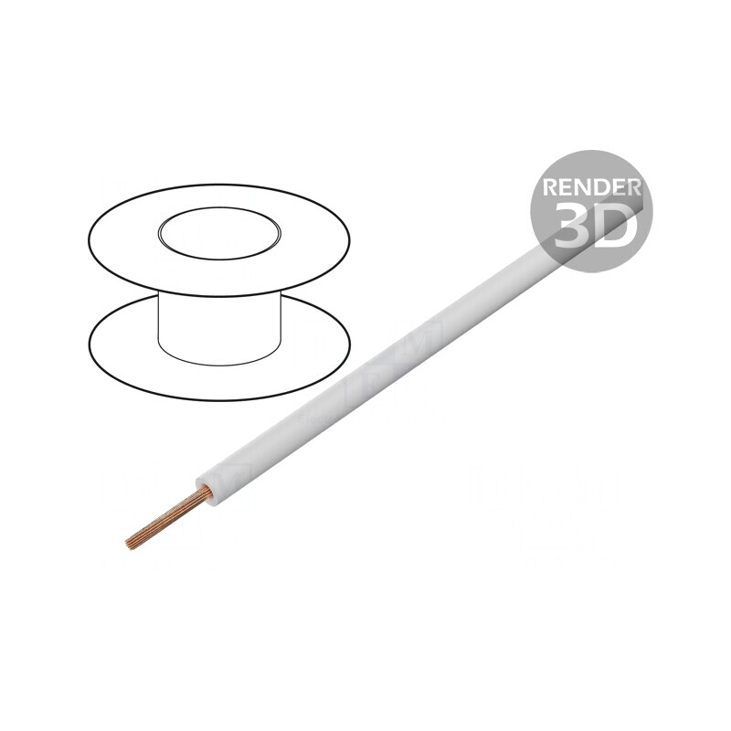Cablu HookUp Wire Cu 16AWG Alb 30,5m 600V | Electronic-mag.ro | Componente Electronice Cablu HookUp Wire Cu 16AWG Alb 30,5m 600V | Electronic-mag.ro | Componente Electronice