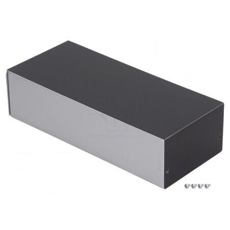 Carcasă aluminiu argint 100x237x63 mm | Electronic-mag.ro | Componente Electronice