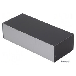 Carcasă aluminiu argint 100x237x63 mm | Electronic-mag.ro | Componente Electronice